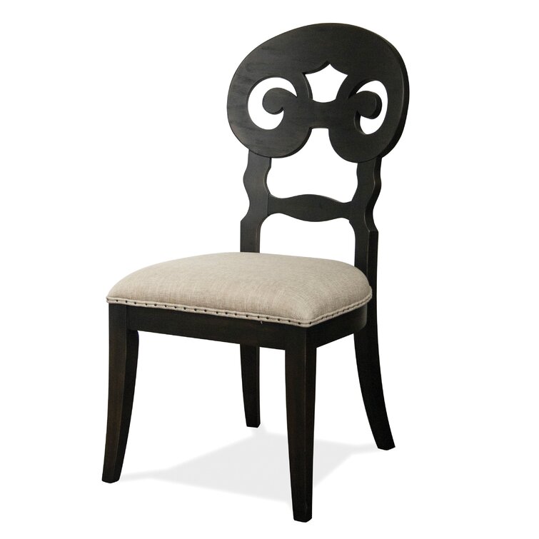 Welles scroll best sale upholstered dining chair